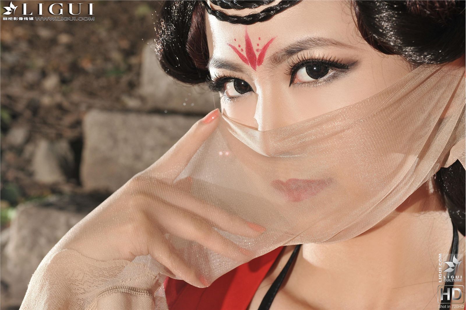 [Ligui丽柜]130207 Model 可馨 性感丝袜美女图片